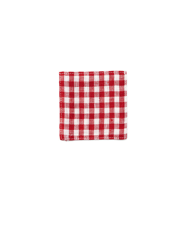 [포그린넨] LINEN KITCHEN CLOTH RED WHITE CHECK 키친 클로스스