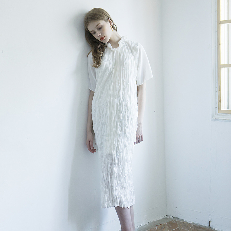 [eom] natural wrinkle dress_ivory
